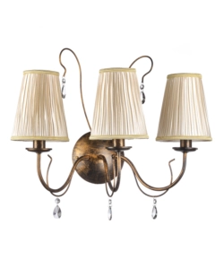 APPLIQUE 3 LUCI ONLI "DELIA" BRONZO E14